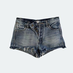 Free People Jean Short Shorts